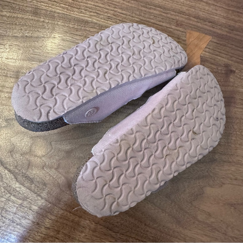 Birkenstock Arizona Vegan Soft Pink Canvas Kid Sandals. Size 31 (Kid’s 13-13.5) - Picture 13 of 16